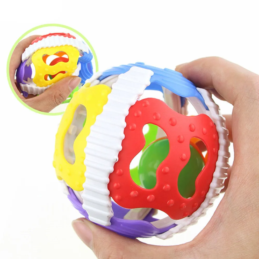 Baby Toddler Toys Safety Baby Toddler Teether Hand Shake Bell Ring Funny Educational Bottle Toy Baby Rattles  Mobiles #40