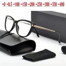 Готовые для женщин Защита от солнца фотохромные близорукость очки оптический мужчин студент закончил близорукость очки по назначению