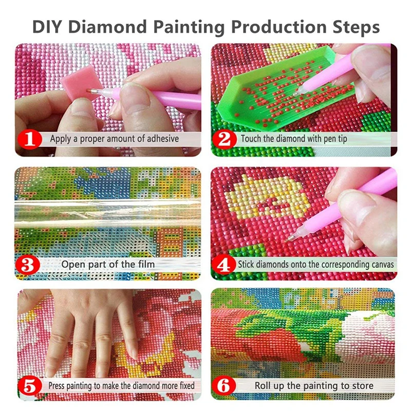 5d diy kits pintura diamante redondo conjunto