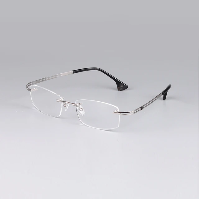 B Pure Titanium Glasses Frame Men Remless 2018 New High Quality Square ...