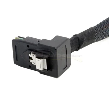 

100PCS/20cm Internal Mini SAS SFF-8087 90 Degree Angled to Angled SFF-8087 Server Hard Disk Raid Data Cable