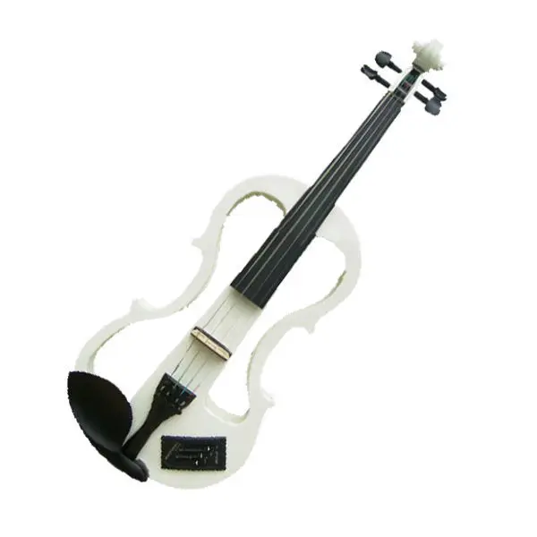NEW 4/4 Electric Violin Silent Solid Wood Ebony Parts High Level Preamp W/Case KITelectric