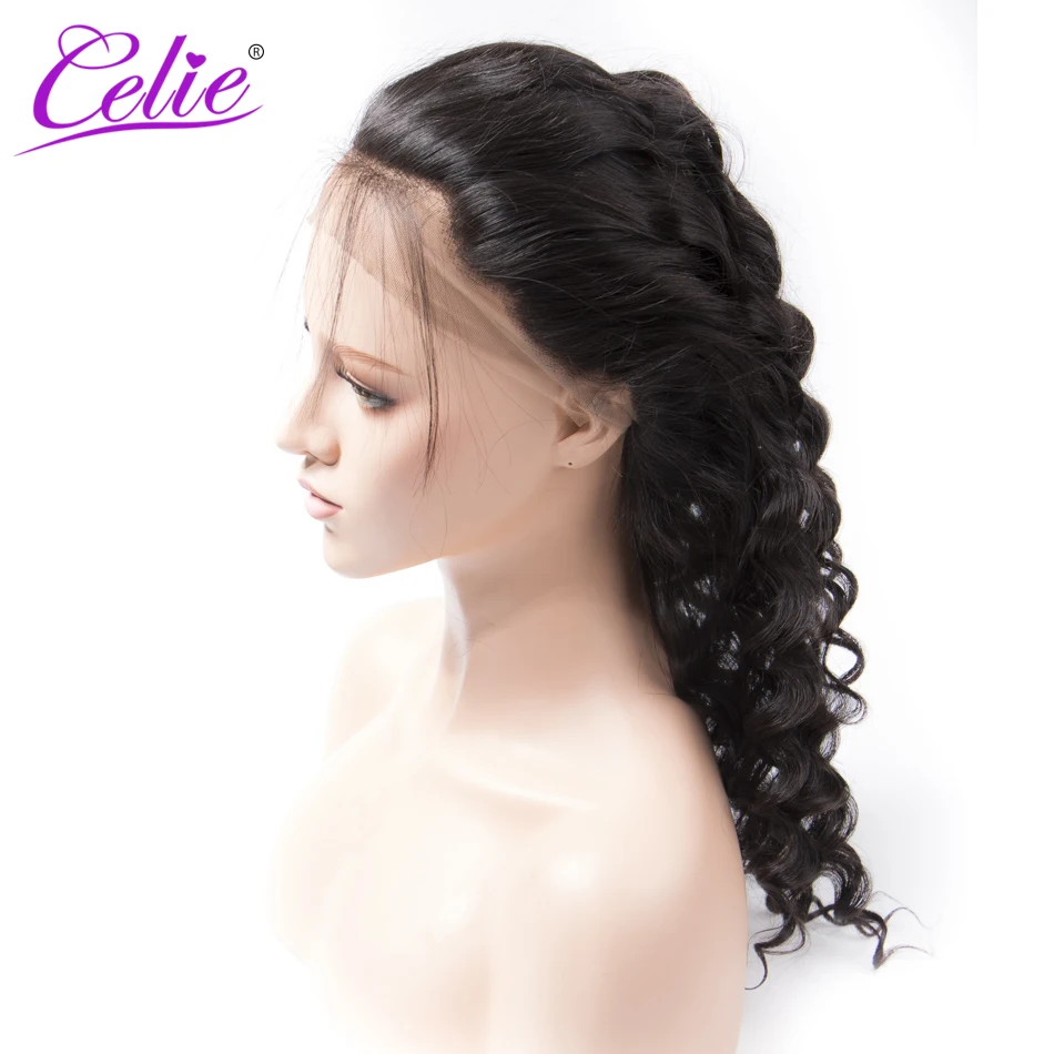 Celie волосы Свободные 360 фронтальные с пучками 4 шт./партия натуральные черные