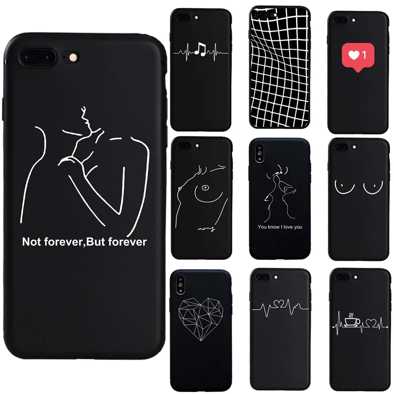 Новый чехол для телефона с абстрактным дизайном пар Forever Girls iphone 6 6s 7 8 Plus X XR XS Max 5S SE