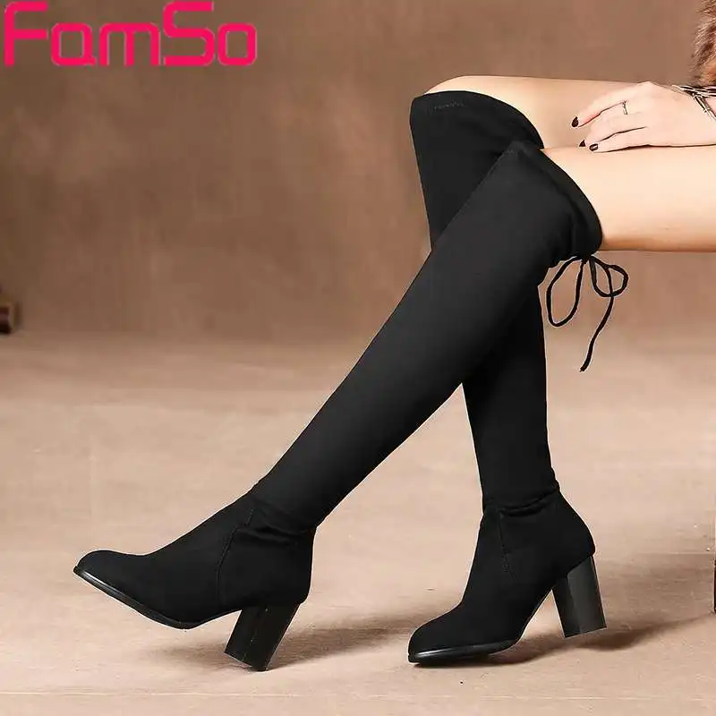 

Free shipping 2016 New Sexy High Quality Motorcycle Boots High Heels Flock Motorcycle Boots Winter Warm Snow Boots SBT4484