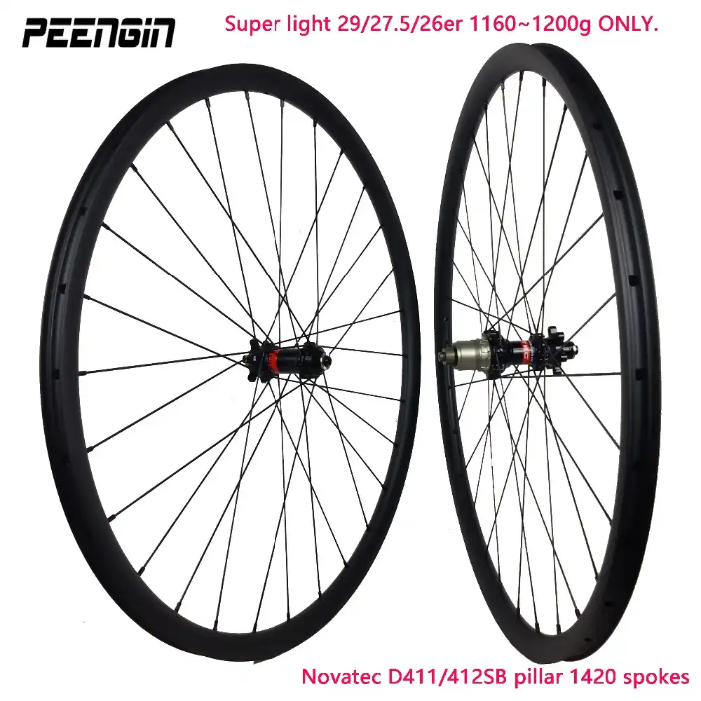 Carbon Rim 310g Super Light 29er MTB 28H 32H Mountain Bike Wheelset For XC//AM