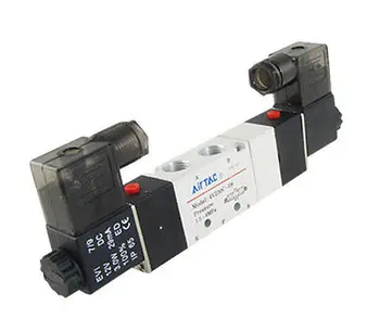 

DC12V 4V230C-08 Double Head 3 Position 5 Way Pneumatic Solenoid Valve 29mA 3W