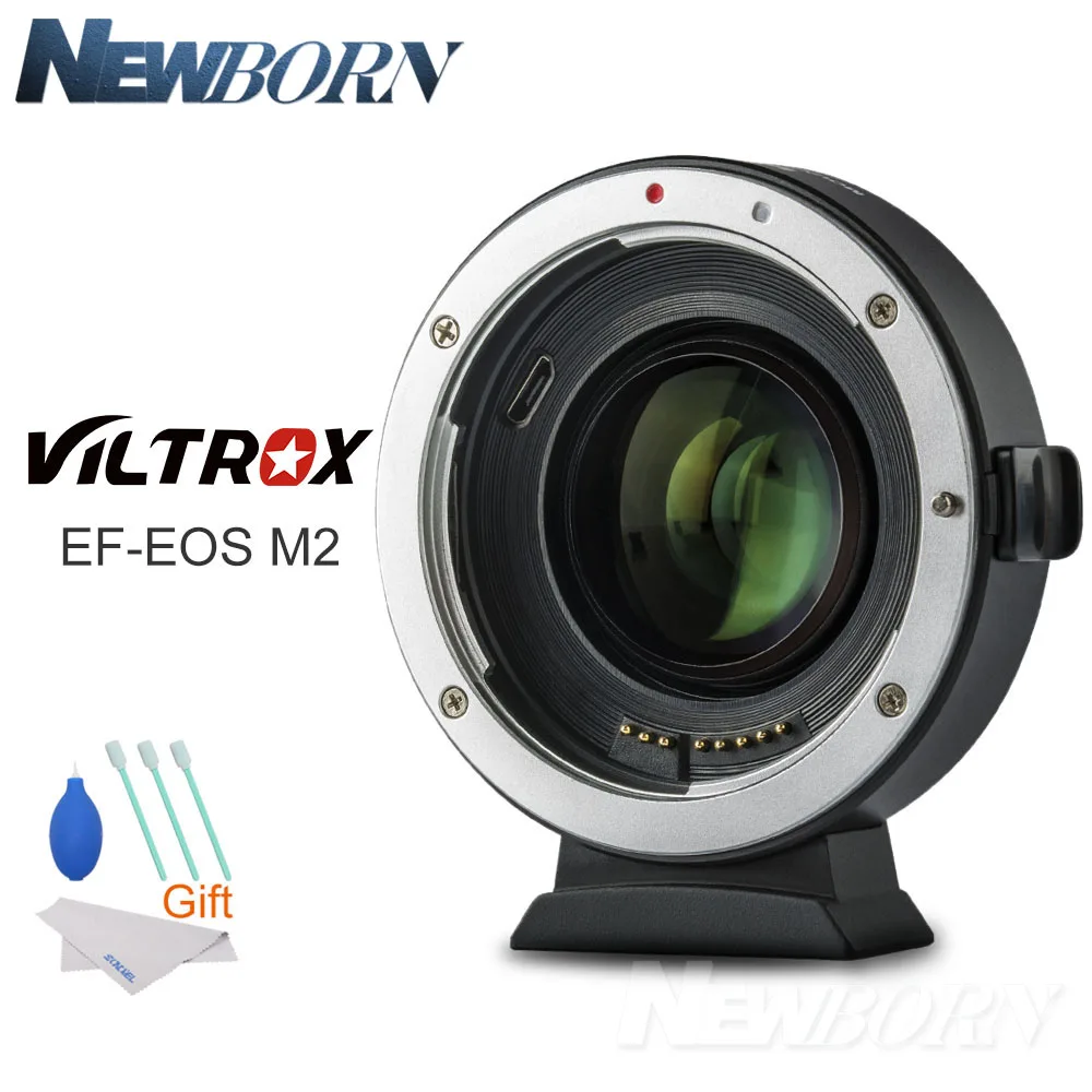 

Viltrox EF-for EOS M2 AF Auto-focus EXIF 0.71X Reduce Speed Booster Lens Adapter Turbo for Canon EF lens to EOS M5 M6 M50 Camera