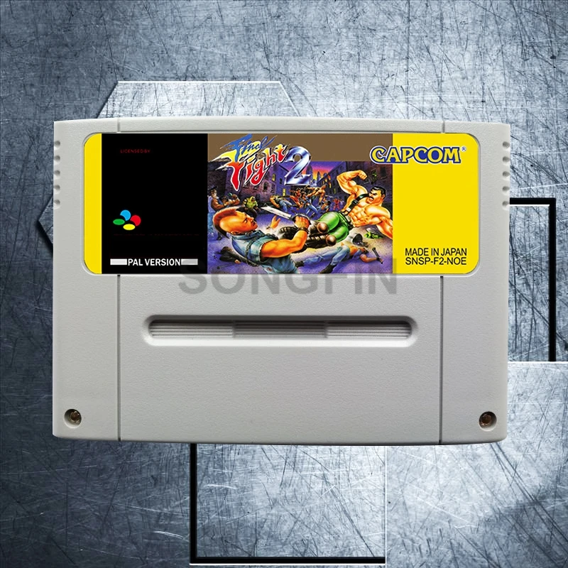 

Final Fight 2 16 Bit Big Gray Game Cartridge for PAL/EUR Version Game Console