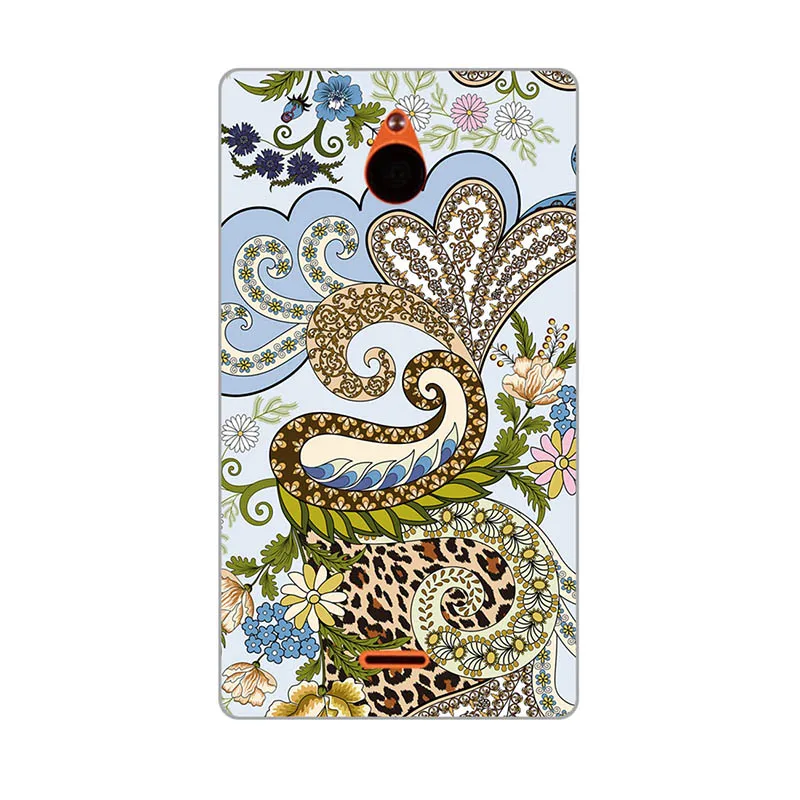 M090 Чехол для Nokia X2 X2DS Dual SIM RM-1013 задняя крышка цветок Coque пластик напечатанный Кот Сова чехол для телефона с рисунком в виде животного для Nokia X2 - Цвет: M090