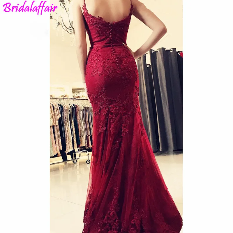 2018 Burgundy Mermaid Evening Prom dresses Floor Length Formal Evening Dress Long Elegances Dresses robe de soiree dress formal 2018 Burgundy Mermaid Evening Prom dresses Floor Length Formal Evening Dress Long Elegances Dresses robe de soiree dress formal