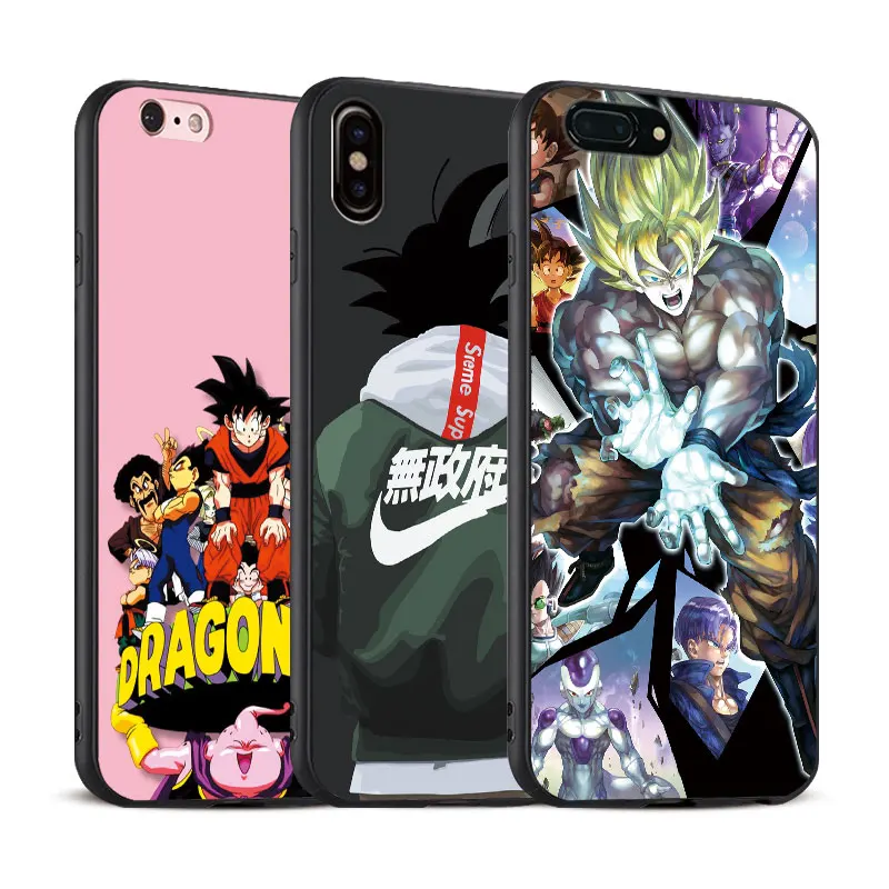 

DRAGON BALL Z DBZ Goku For Apple iPhone X 8Plus 8 7Plus 7 6SPlus 6s 6Plus 6 Se 5s 5 Soft Silicone Tpu Phone Case Shell Cover