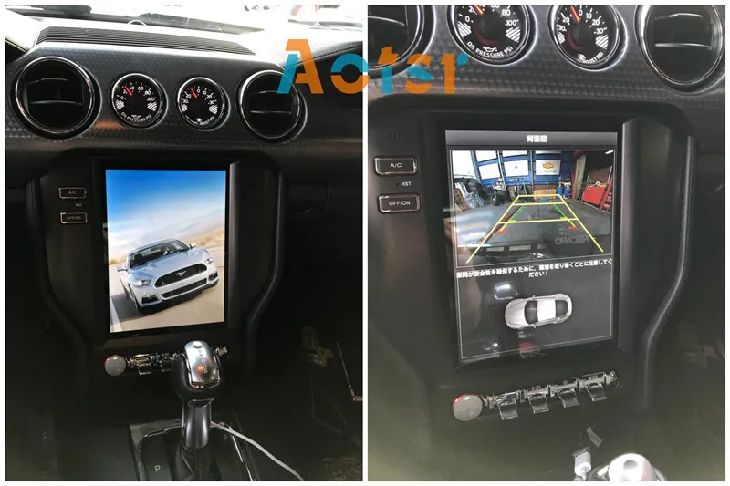 Excellent Tesla style 10.4" BiG Screen Android 7.1 Car Multimedia DVD player headunit for Ford Mustang 2015-2017 Radio GPS Video Free Map 5