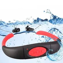 Лето Водонепроницаемый IPX8 плавательный MP3 плеер шейный FM радио Плавание Серфинг бег Водонепроницаемый MP3 с наушниками под водой