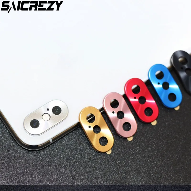 

Metal Lens Protector for iphone XS XR XS Max 7 8 Plus X Luxury Camera Guard Circle Case Cover Ring Bumper Protection Ring