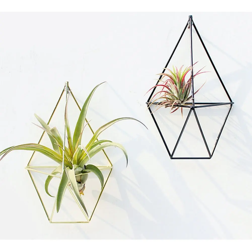 Hanging Planter Vase Geometric Wall Decor Container