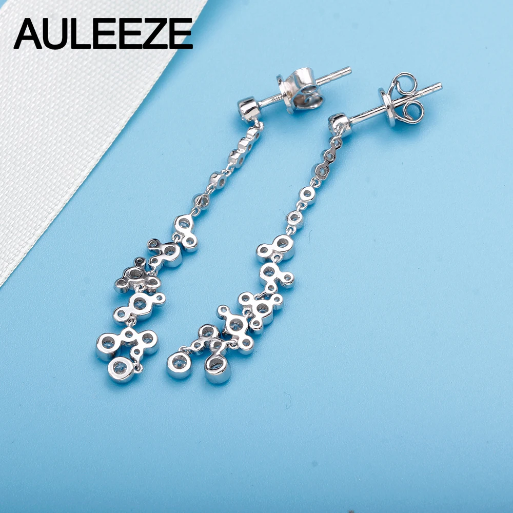 Женские серьги подвески из белого золота с бриллиантами|drop earrings|earrings forearrings for women