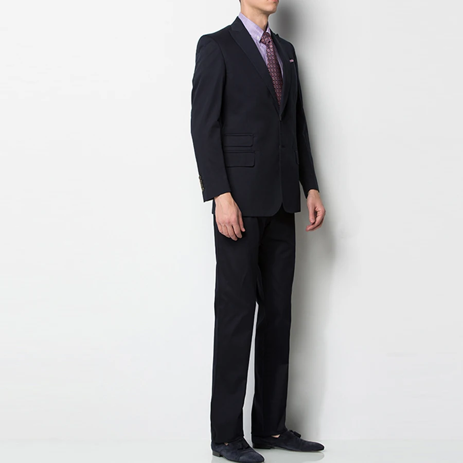 Classic Black Men's Business Suit Grooms Suit Wedding Suit Custom Suit New Mens Fashion Slim Suit Casual 2Pieces (Jacket+Pants)