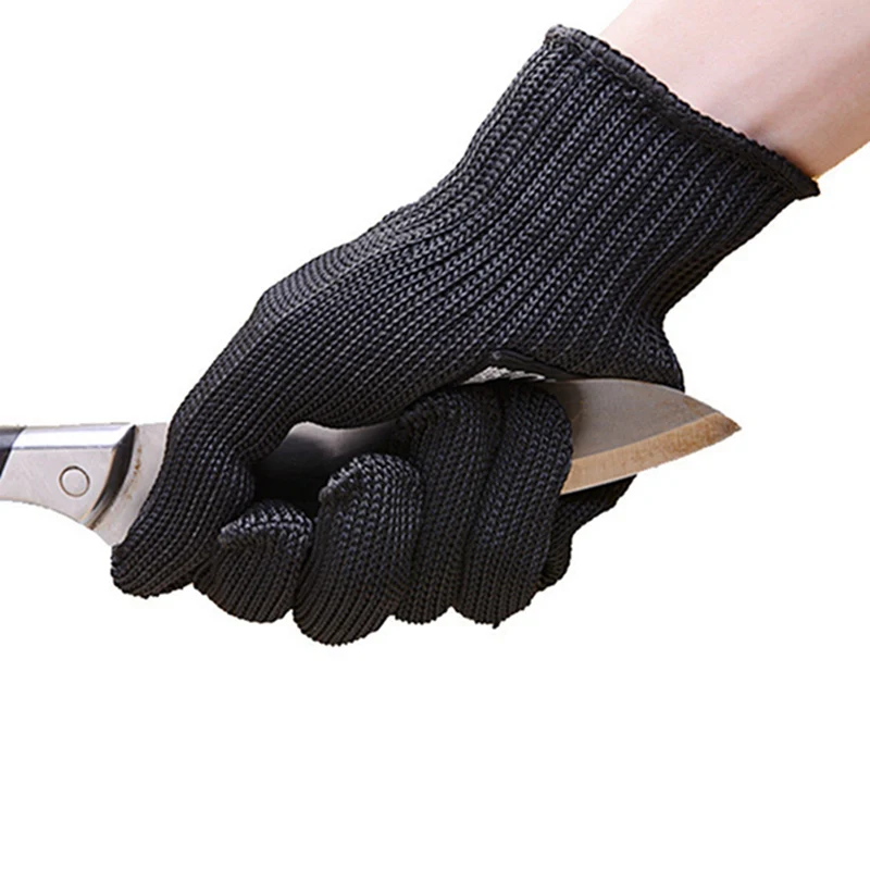 

1 Pair Anti-cut Gloves Cut Resistant Gloves Stainless Steel Wire Safety Cuts Butcher Meat Cutting Wood Carving Working Gloves