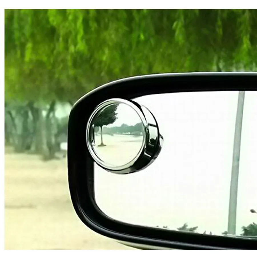1Pair Auto Side 360 Wide Angle Round Convex Mirror Car Vehicle Blind Spot Dead Zone Mirror RearView Small Round