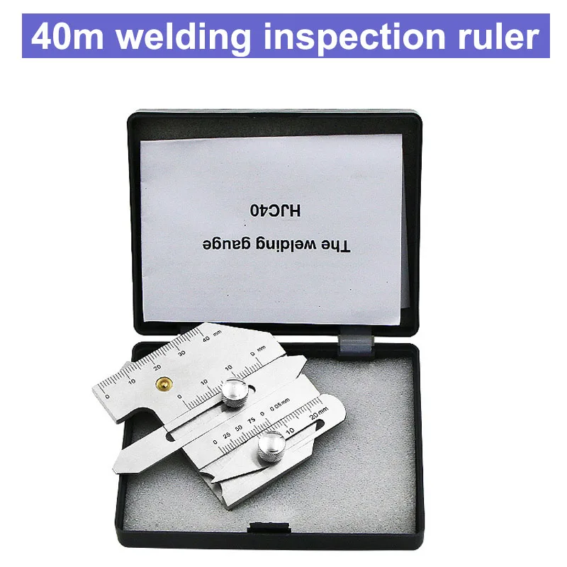 0 40m stainless steel welding inspection ruler welding seam gap Measure ...