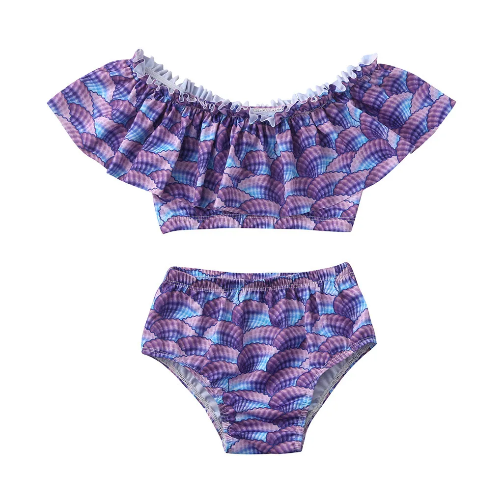 mermaid print bathing suit