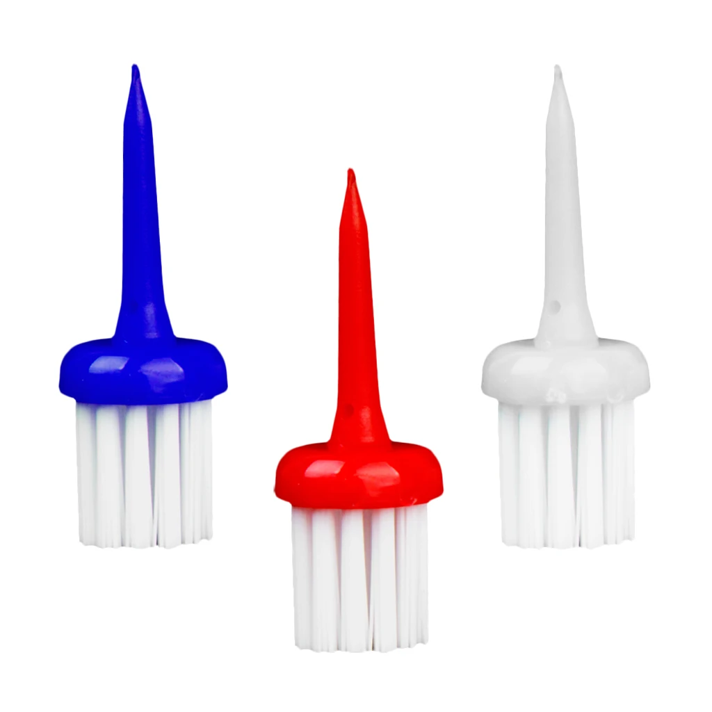 Perfeclan 2 Packs of 3 Brush-t Golf Tees Driver - 6pcs brush tees - 52/62mm Height Golf Brush Driver  