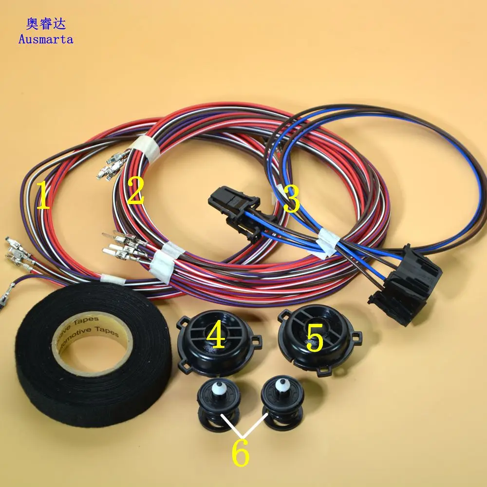 6 шт. оригинальный твитер Golf 7 MK7 VII и жгут проводов 3C0035411A 3C0 035 411 A A|tweeter golf|golf 411golf |