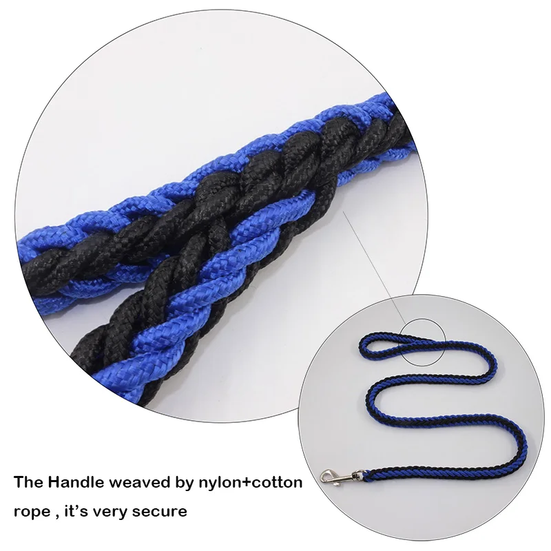 Adjustable Dog Collar Leash Nylon Pet Rope for Large Dogs Soft Set Chain | Дом и сад