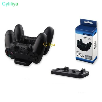 

20pcs 2 in 1 Dual charging dock Station charger for Sony PS3 PS4 Wireless controller / PS3 PS4 controller Playstation 3 4