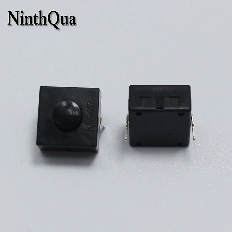 10pcs DC 2Pin Black Mini Push Button Switch for Electric Torch 2P 2