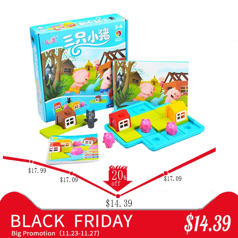Buy Colorful Three Little Pigs Puzzle Board Game For