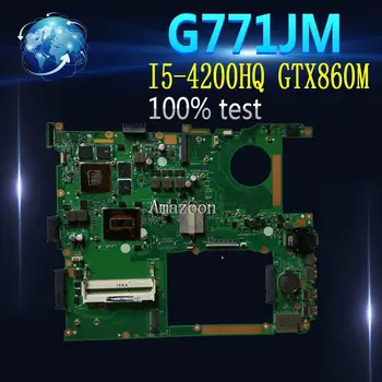 

Amazoon G771JM Laptop motherboard For Asus G771JM G771JW G771J G771 Test original mainboard I5-4200HQ GTX860M