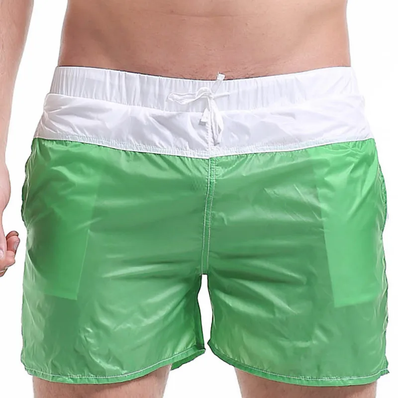 DESMIIT мужские шорты для серфинга, шорты бермуды, летние пляжные спортивные шорты для серфинга,, ультратонкие быстросохнущие Серебристые Панталоны XXL - Цвет: G405 Green