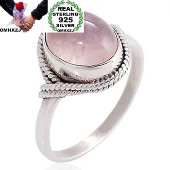 

OMHXZJ Wholesale European Fashion Woman Man Party Wedding Gift Silver Oval Silver White AAA Zircon Taiyin Ring RR310
