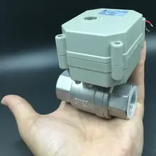 Китай(материк) моторизованный клапан Лидирующий бренд TF20-S2-C 2 Way Нержавеющая сталь 3/4 ''DN20 Электрический кран DC9V-35V 3/7 провода из металла Шестерни CE