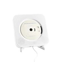 BBGear Wall Mount CD Player Portable Bluetooth Speaker Wireless Music Player Early Educational CD Player Home Audio w/ USB Cable