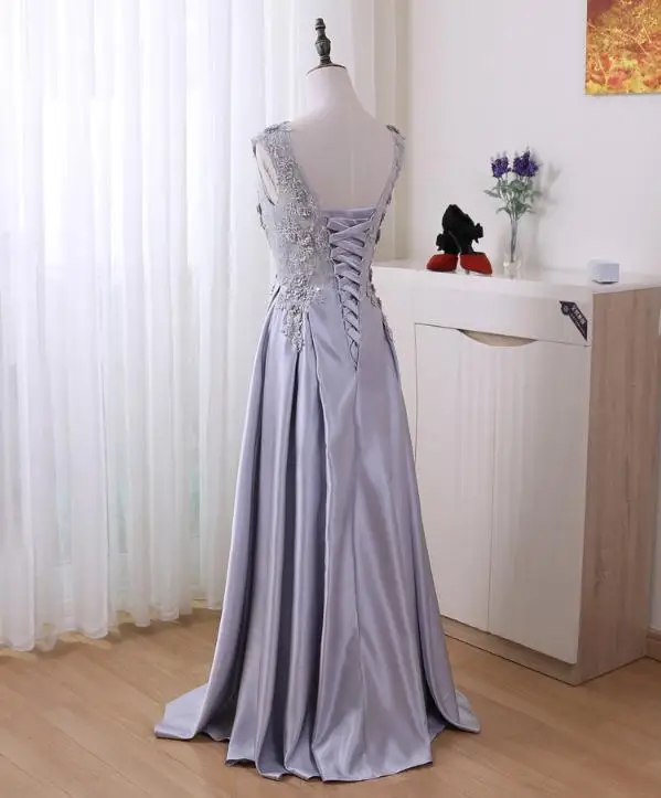VENSANAC Crystal A Line Flowers 2018 O Neck Long Evening Dresses Elegant Lace Appliques Backless Party Prom Gowns VENSANAC Crystal A Line Flowers 2018 O Neck Long Evening Dresses Elegant Lace Appliques Backless Party Prom Gowns