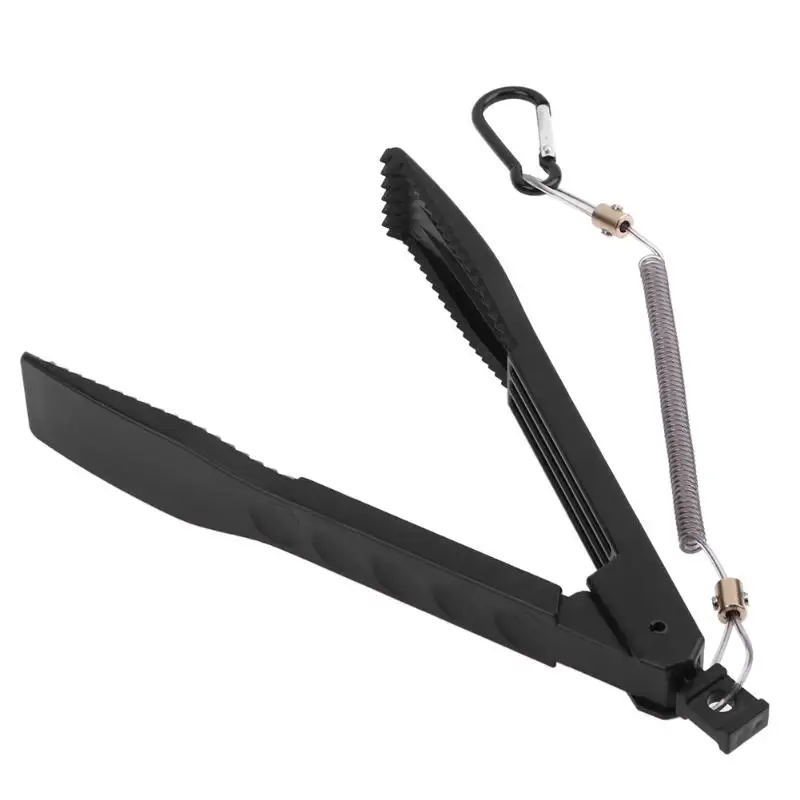

2 in 1 Plastic Fishing Plier Gripper BBQ Fish Clamp Plier With Lock Barbecue Tool+ Spring Lanyard Fishing Accessories peche