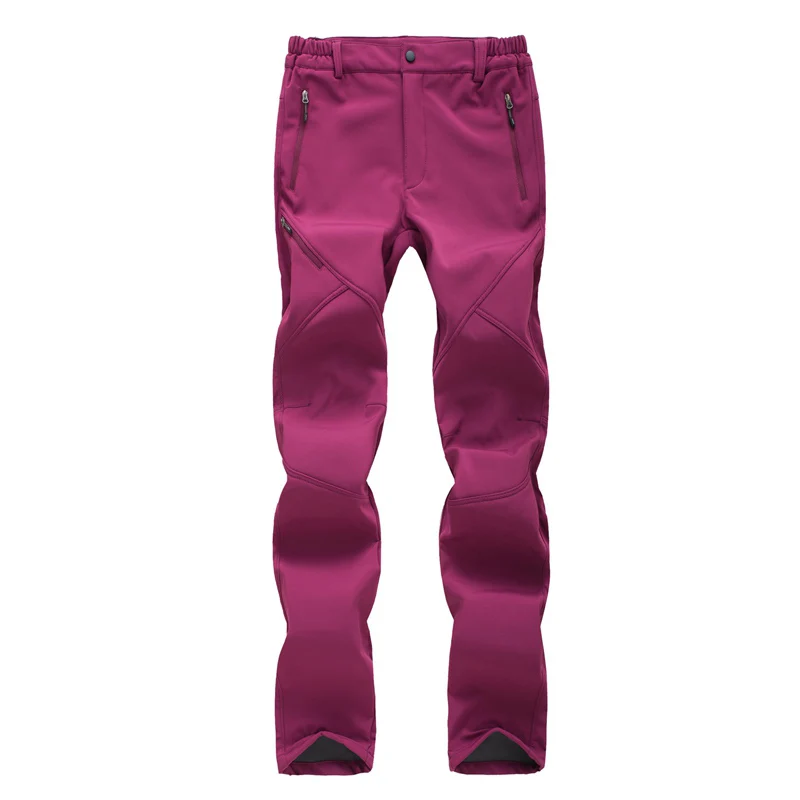 Goexplore pantalones de invierno impermeable a prueba de viento Camping Trekking de lana térmica cálido pantalones de cáscara suave pantalones de senderismo para mujer Goexplore pantalones de invierno impermeable a prueba de viento Camping Trekking de lana térmica cálido pantalones de cáscara suave pantalones de senderismo para mujer