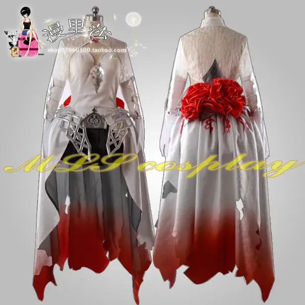 

Game SINoALICE Snow White Dress Woman Uniform Cosplay Costume+Headwear