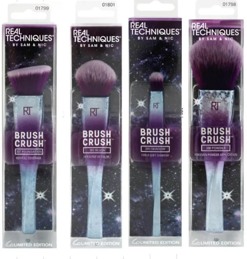 Real Techniques Ultimate Make up Brushs Maquillage Makeup Brushs Powder Loose Box Belt foundation brush free shipping - Handle Color: XINKONG-4pcs