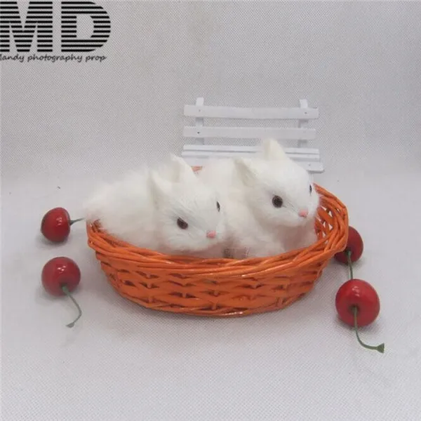 

Realistic Needle Felt Rabbit Wool Knitting animal felt animal doll Realistic doll,newborn photography backdrop doll