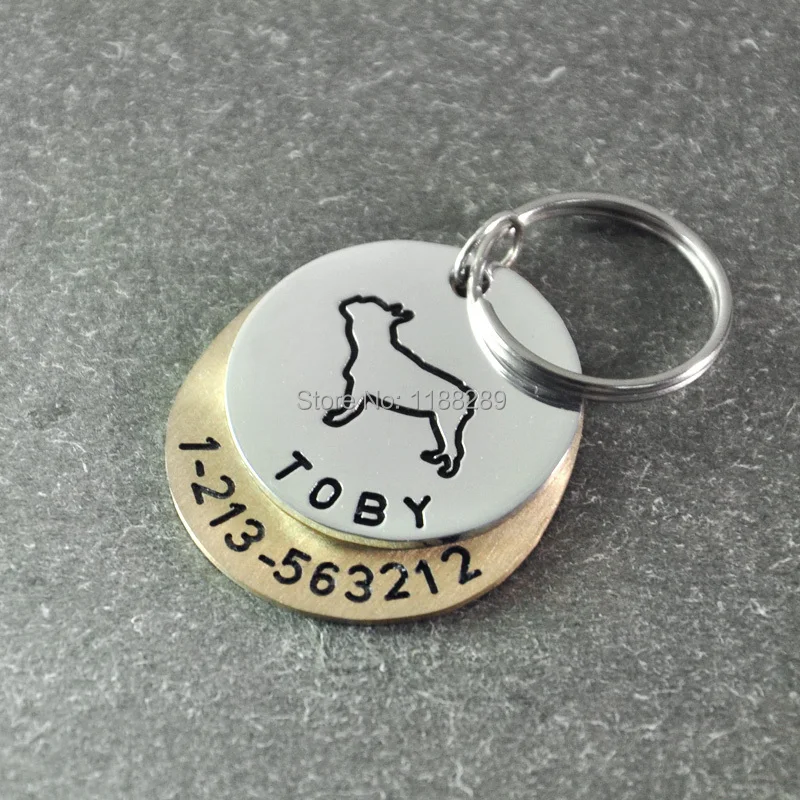 Buy personalized dog tag pet ID tag Hand Stamped