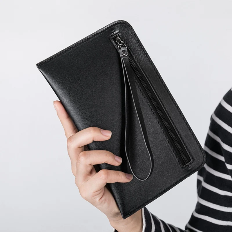 

Ladies Box Wallet Long Handbag Women Wallets Simple Solid Color Zipper Coin Purse Phone Case portefeuille femme 2019 New Arrival