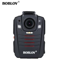 BOBLOV HD66-07 полицейская видеокамера DVR 2,0 дюймов lcd носимая 170 градусов широкоугольная камера ночного видения 64 Гб 2 батареи