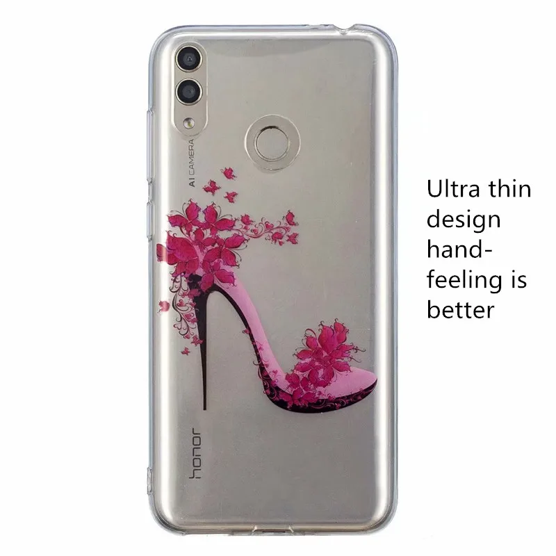 Ультратонкий Мягкий ТПУ чехол на заднюю панель телефона для Huawei Honor 8C 8X Mate20 Lite Mate 20