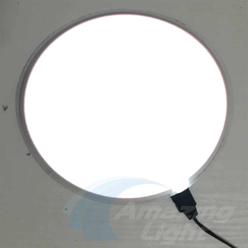 Диаметр 25 см белая EL панель EL подсветка EL лист EL светильник бумага с DC12V инвертор