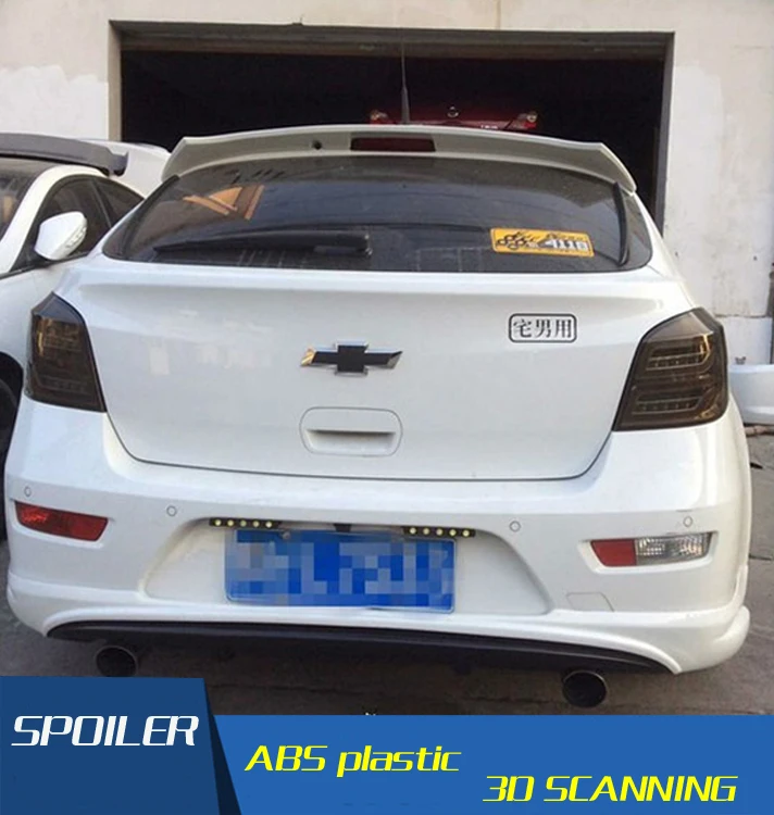 

For Cruze Spoiler hatchback ABS Material Car Rear Wing Primer Color Rear Spoiler Press the tail For Cruze Spoiler 2010-2013