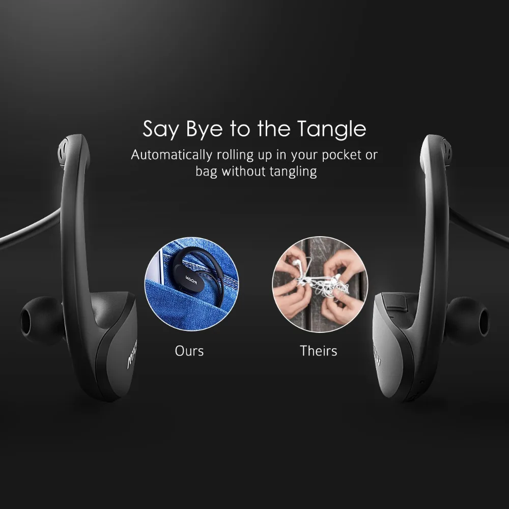 Беспроводные наушники Mpow Cheetah MBH6 Bluetooth 2 го поколения 4.1 с микрофоном гарнитура для